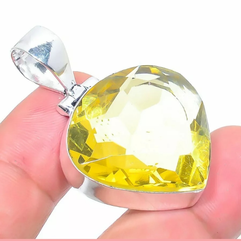 FINAL PRICE DROP! Yellow Quartz Color Pendant